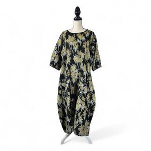 Blue Fish Resort Dress Palm Seerucker Lagenlook Lantern Hem Sold Out Everywhere